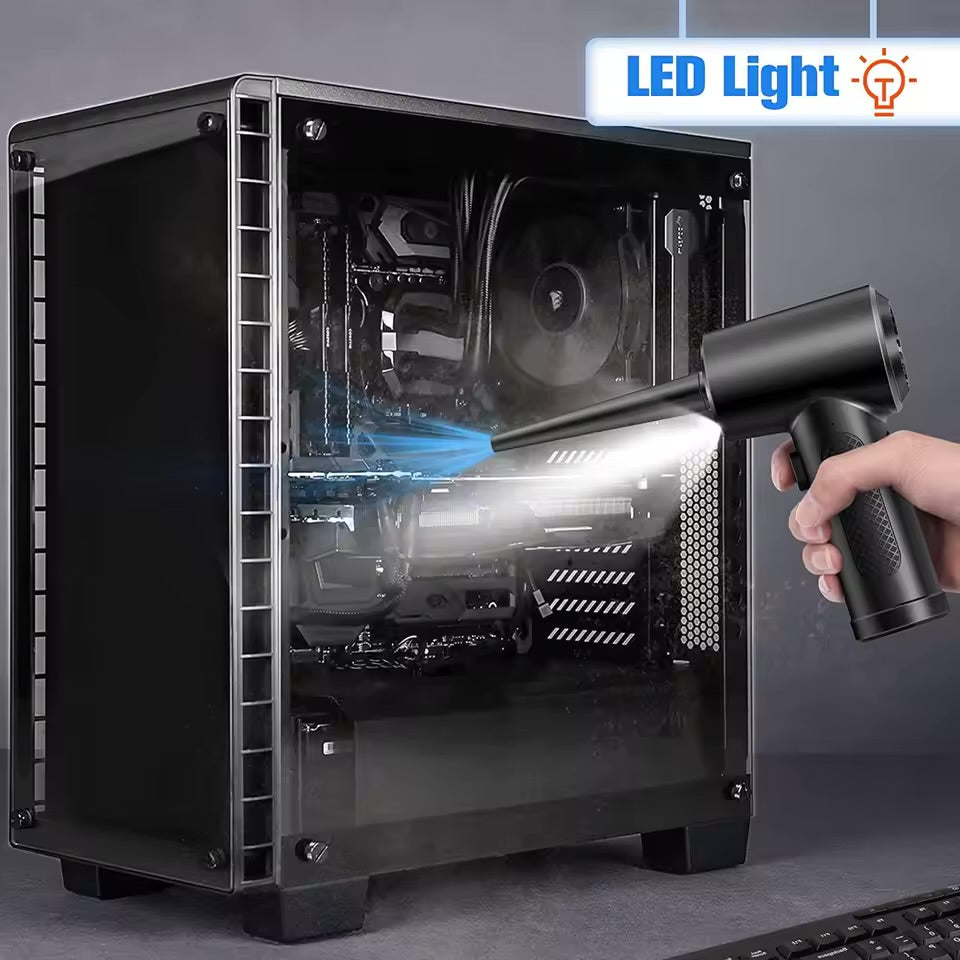 Souffleur d'air comprimé sans fil portable avec lumière LED